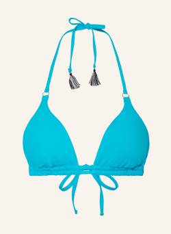 Cyell Triangel-Bikini-Top Aqua blau von CYELL