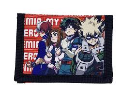 My Hero Academia-Wallet, Geldbörse, Accessoires, Portemonnaie, Farbe Schwarz, Offizielles Produkt (CyP Brands) von CYPBRANDS