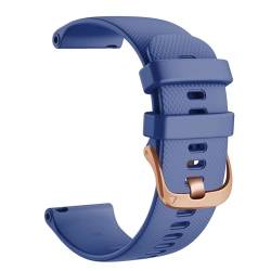 CYSUE 18 20 22mm Smart Watch Offizielle Riemen Für Venu 2 Silikon Armbandgürtel Für Venu 2S SQ Armband (Color : Navy, Size : 18For Venu 2S) von CYSUE