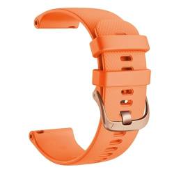 CYSUE 18 20 22mm Smart Watch Offizielle Riemen Für Venu 2 Silikon Armbandgürtel Für Venu 2S SQ Armband (Color : Orange, Size : 18For Venu 2S) von CYSUE