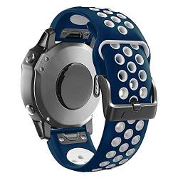 CYSUE Zweifarbiges Silikon-Smartwatch-Armband für Garmin Fenix 5X/5XPlus/6X/6XPro/3/3HR/Descent MK1/D2 Delta PX Uhrenarmband, 26mm For Fenix 3, Achat von CYSUE