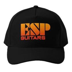 Baseballmütze ESP Gitarren Orange Logo Baseballmütze Einfarbig Sun Snapback Cap Damen Sport Fisch Sommer Outdoor Cap Bonnet von CYYCXC@