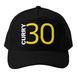 Baseballmütze Steph Curry Baseballmütze Jungen Damen Schwarz Hip Hop Snapback Sport Cap Sommer Fisch Casual Herren Einfarbig Outdoor Motorhaube von CYYCXC@