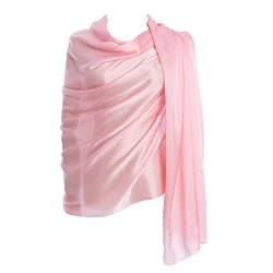 CYZLANN Damen-Schals, 100 % Seide, lange, leichte Schals für Damen, Helles Pink, Einheitsgröße von CYZLANN