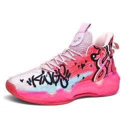 Basketball Schuhe Jugend Basketball Schuhe Mädchen Basketball Coach Bequeme High-Top Atmungsaktive Sportschuhe Für Männer Und Frauen Anti-Rutsch von CZHIHANEG