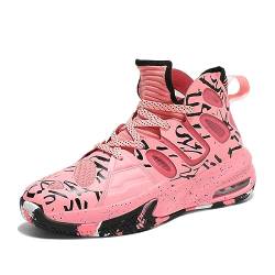 Basketball Schuhe Jugend Basketball Schuhe Mädchen Basketball Coach Bequeme High-Top Atmungsaktive Sportschuhe Für Männer Und Frauen Anti-Rutsch von CZHIHANEG