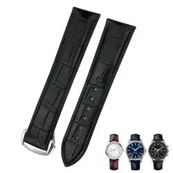 CZKE Rindsleder 20mm 21mm 22mm 19mm Alligator Leder Armband Für Omega De Ville Seamaster Spezialitäten Benutzerdefinierte Uhrenarmband, 21 mm, Achat von CZKE