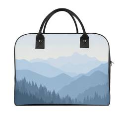 47 x 19 x 33 cm Reisetasche, Turnbeutel, Handgepäcktasche, Sporttasche, hellblaue Bergreisetaschen für Damen & Herren, Hellblauer Berg, Einheitsgröße von CZZYH