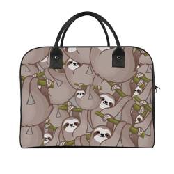 47x19x33cm Reisetasche Turnbeutel Handgepäck Tasche Sporttasche Ast Cartoon Faultier Reisetaschen für Damen & Herren, Zweig-Cartoon-Faultier, Einheitsgröße von CZZYH