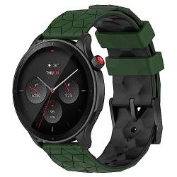 CZhkg 20mm Armband für Huawei Watch GT2 42mm/GT3 Strap,Sport Silikon Uhrenarmbänder Bracelet Ersatzband Silikonband Uhrenarmband für Ticwatch C2/Ticwatch E/Ticwatch 2 Zubehör (grün schwarz1) von CZhkg