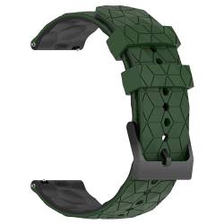 CZhkg Armbänd für Xiaomi Mi Watch 2 Pro Strap, Silikonband Sportbänder Bracelet Ersatzbänd Armbände Verstellbares Schnellverschluss Wristband Bracele für Xiaomi Mi Watch 2 Pro (Schwarz Grün) von CZhkg