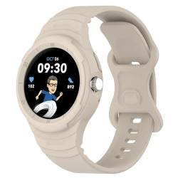 CZhkg Silikon Armbänd für Google Pixel Watch 2/ Watch 1 Strap, Silikonband Ersatzarmband Sportbänder Schnellverschluss Wristband Bracele Armbände für Google Pixel Watch 1/ Watch 2 Watch (Beige) von CZhkg