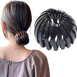 Haargummis, HaarKlammern, Mode Pferdeschwanz Halter Vintage geometrische Haarschlaufen Haarnadeln - Vogelnest geformte Haarspangen, Einziehbare Haarschlaufen Haarklammer Haarclips von CaCaCook