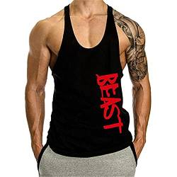 Cabeen Herren Beast Druck Bodybuilding Tank Tops Weste Muscleshirt Trägershirt Unterhemd von Cabeen