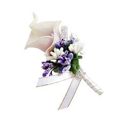 Cabilock 1stk Broschennadeln Hochzeit Boutonniere Korsagen Für Den Abschlussball Herren Ansteckblume Für Die Hochzeit Blumensträuße Für Die Hochzeit Boutonniere Pin Bräutigam Pu Stift von Cabilock