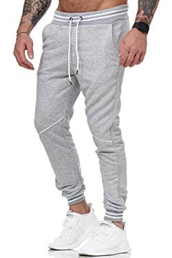 Cabin Herren Jogging Hose Jogger Streetwear Sporthose Modell 1316 (Grau) M von Cabin