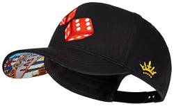 Cadency® Baseball Cap Las Vegas Craps, Damen und Herren, Schwarz, Unisex, Größenverstellbar von Cadency