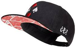 Cadency® Snapback Cap Poker, Damen und Herren, Schwarz, Unisex, Größenverstellbar von Cadency