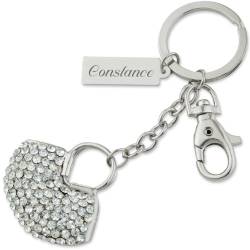 Schlüsselanhänger Handtasche "Shopping Queen" mit persönlicher Laser-Gravur und unzählige Kristalle von Cadenis
