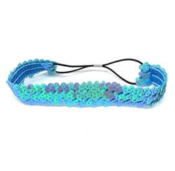 Haar Band Schnur Aqua Polyester Blau 38 x 3cm Stirnband von Cadoline