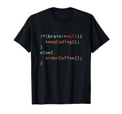 Kaffee Softwareentwickler Programmierer Coder Kaffeetrinker T-Shirt von Cafe Shirts