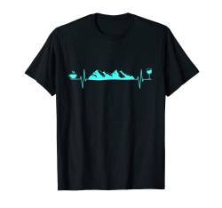 Kaffeetrinker Kaffee Wandern Berge Wein T-Shirt von Cafe Shirts