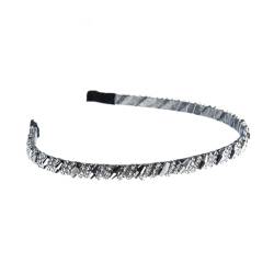 Calager Haar-Accessoire, mit Perlen, Kunstkristallperlen, Stirnband, elastisch, rutschfest, leicht, dünne Kanten, Zubehör für Silber von Calager