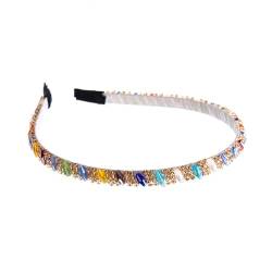 Calager Haar-Accessoire, mit Perlen, Kunstkristallperlen, Stirnband, elastisch, rutschfest, leicht, dünne Kanten, Zubehör für mehrere Farben von Calager
