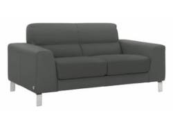 2-Sitzer CALIA ITALIA "Simon" Sofas Gr. B/H/T: 172 cm x 81 cm x 94 cm, Leder BULL, grau 2-Sitzer Sofas von Calia italia