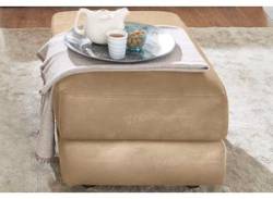 Hocker CALIA ITALIA "Gaia" Gr. B/H/T: 67 cm x 92 cm x 90 cm, Lu x us-Microfaser GINEVRA, beige (trufa) Polsterhocker Hocker von Calia italia