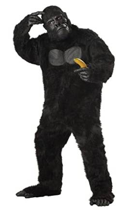 California Costumes Herren Übergröße Full Gorilla Anzug Kostüm in Plus, schwarz, Übergröße 48-52 von California Costumes