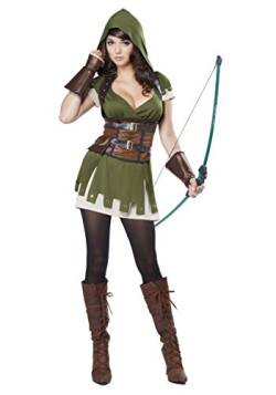 California Costumes Miss Robin Hood Kostüm für Damen, Grün, L von California Costumes