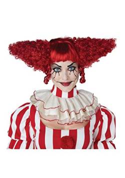 Killerclown-Perücke für Damen Halloween-Perücke rot von California Costumes