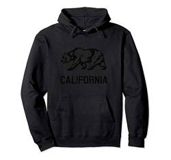 Kalifornien Republik Flagge Distressed Bär Pullover Hoodie von California Republic Bear Designs