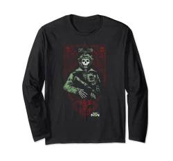 Call of Duty: Modern Warfare 2 Ghost Playing Card Portrait Langarmshirt von Call of Duty