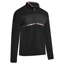 Callaway Golf Herren 1/4 Zip Thermal Golf Pullover - Caviar - M von Callaway Apparel