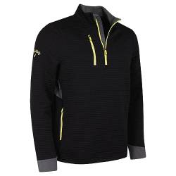 Callaway Golf Herren-Pullover mit mittelschwerer - Kaviar/Gelbe Pflaume - L von Callaway Apparel