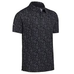 Callaway Golfmenschen überall über Chev Polo Hemd - Caviar/Bright Weiß - L von Callaway Apparel