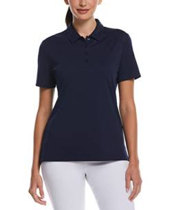 Callaway Damen Golf-Poloshirt für Turniere, kurzärmelig Golfshirt, Peacoat, XX-Large von Callaway