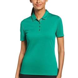 Callaway Damen Golf-Poloshirt für Turniere, kurzärmelig Golfshirt, Ultramaringrün, X-Small von Callaway