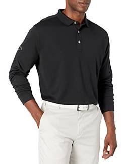 Callaway Herren Langärmeliges Poloshirt Polo, schwarz, X-Large von Callaway