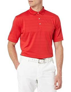 Callaway Herren Opti-dri Golf-Poloshirt, kurzärmelig Golfhemd, Salsa, XL von Callaway