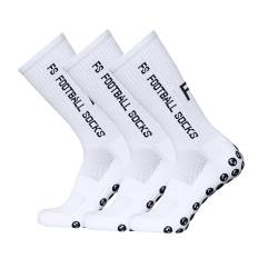 CalmGeek Fussball Socken Grip Socken Fussball Herren Drei Paare Sportsocken Größe 39-46 Outdoor Sport Laufsocken Kompressionsstretch für Basketball Hockey Laufen Bergsteigen Marathons von CalmGeek