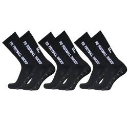 CalmGeek Fußballsocken Sportsocken mit Noppen 3 Paar Grip Socken Fussball Größe 39-46, Outdoor Sport Laufsocken Kompressionsstretch Socken für Fussball Basketball Hockey Laufen Bergsteigen Marathons von CalmGeek