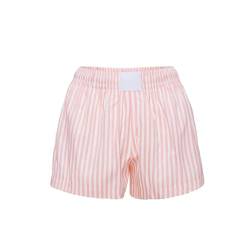 Caloter Y2K Damen-Pyjama-Shorts, kariert, elastisch, niedrige Taille, kurze Loungehose, Sommer, lässig, Boxershorts, Streetwear, #13-pink, L von Caloter