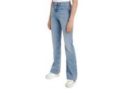 Bootcut-Jeans CALVIN KLEIN JEANS "AUTHENTIC BOOTCUT" Gr. 31, Länge 32, blau (denim light) Damen Jeans Bootcut von Calvin Klein Jeans