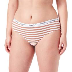 Calvin Klein Damen 3Pk (Ff) 000QD3801E Bikini Hose, Mehrfarbig (Blue/White/Rainer Stripe_Sandalwood), XL von Calvin Klein Jeans