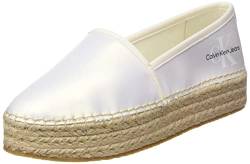 Calvin Klein Damen Flatform Ny Pearl Espadrille, Cremeweiße Eierschale, 41 EU von Calvin Klein Jeans