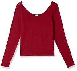 Calvin Klein Damen L/S Crew Neck 000QS6852E Langarm T-Shirts, Rot (Red Carpet), L von Calvin Klein Jeans