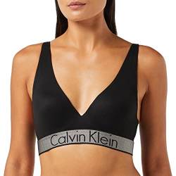 Calvin Klein Damen Plunge Push-Up BH, Schwarz (Black 001), (Herstellergröße: 0D34) von Calvin Klein Jeans
